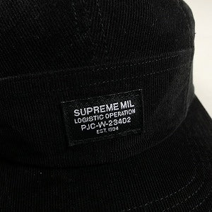 SUPREME シュプリーム 24AW Corduroy Pocket Camp Cap Black キャンプキャップ 黒 Size 【フリー】 【新古品・未使用品】 20806984