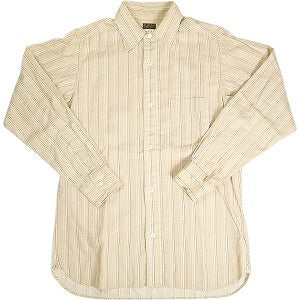 At Last ＆ Co アットラスト/BUTCHER PRODUCTS ブッチャープロダクツ STRIPE DRESS SHIRT 長袖シャツ ベージュ Size 【14.5】 【中古品-良い】 20807060