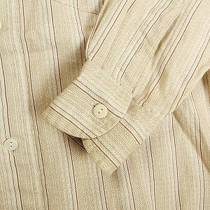 At Last ＆ Co アットラスト/BUTCHER PRODUCTS ブッチャープロダクツ STRIPE DRESS SHIRT 長袖シャツ ベージュ Size 【14.5】 【中古品-良い】 20807060