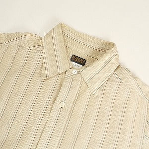 At Last ＆ Co アットラスト/BUTCHER PRODUCTS ブッチャープロダクツ STRIPE DRESS SHIRT 長袖シャツ ベージュ Size 【14.5】 【中古品-良い】 20807060