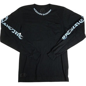 CHROME HEARTS クロム・ハーツ NECK LOGO LS POCKET L/S TEE BLACK/BLUE ロンT 黒青 Size 【S】 【中古品-良い】 20807064