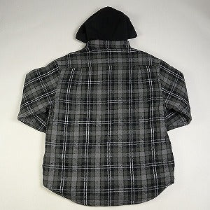 SUPREME シュプリーム 23AW Tartan Flannel Hooded shirt Black フード付き長袖シャツ 黒 Size 【L】 【新古品・未使用品】 20807143