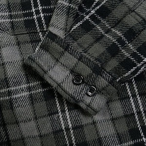 SUPREME シュプリーム 23AW Tartan Flannel Hooded shirt Black フード付き長袖シャツ 黒 Size 【L】 【新古品・未使用品】 20807143