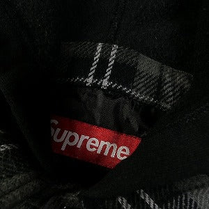 SUPREME シュプリーム 23AW Tartan Flannel Hooded shirt Black フード付き長袖シャツ 黒 Size 【L】 【新古品・未使用品】 20807143