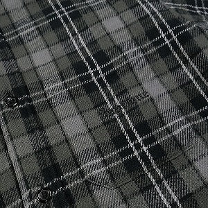 SUPREME シュプリーム 23AW Tartan Flannel Hooded shirt Black フード付き長袖シャツ 黒 Size 【L】 【新古品・未使用品】 20807143