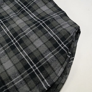 SUPREME シュプリーム 23AW Tartan Flannel Hooded shirt Black フード付き長袖シャツ 黒 Size 【L】 【新古品・未使用品】 20807143