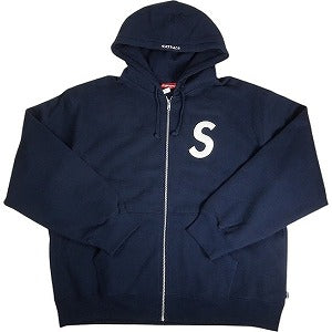 SUPREME シュプリーム 24AW S Logo Zip Up Hooded Sweatshirt Navy ジップパーカー 紺 Size 【XL】 【新古品・未使用品】 20807206