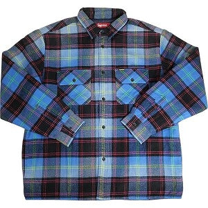 SUPREME シュプリーム 24AW Quilted Plaid Shirt Blue 長袖シャツ 青 Size 【L】 【新古品・未使用品】 20807240