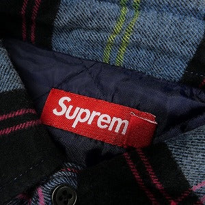 SUPREME シュプリーム 24AW Quilted Plaid Shirt Blue 長袖シャツ 青 Size 【L】 【新古品・未使用品】 20807240