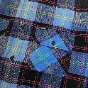 SUPREME シュプリーム 24AW Quilted Plaid Shirt Blue 長袖シャツ 青 Size 【L】 【新古品・未使用品】 20807240