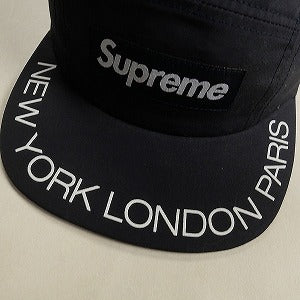 SUPREME シュプリーム 18SS NEWYORK LONDON PARIS Cap Black キャップ 黒 Size 【フリー】 【中古品-良い】 20807265