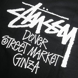 STUSSY ステューシー ×DOVER STREET MARKET 24AW STOCK DSM GINZA BLACK TEE Tシャツ 黒 Size 【S】 【新古品・未使用品】 20807285