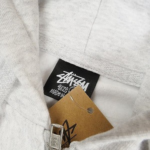 STUSSY ステューシー ×DOVER STREET MARKET 24AW STOCK DSM GINZA ZIP HOODIE ASH GRAY ジップパーカー 灰 Size 【M】 【新古品・未使用品】 20807293