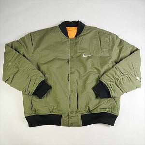 STUSSY ステューシー ×NIKE 23AW REVERSIBLE VARSITY JACKET MEDIUM OLIVE ジャケット オリーブ Size 【L】 【新古品・未使用品】 20807389