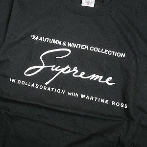 SUPREME シュプリーム ×Martine Rose 24AW Tee Black Tシャツ 黒 Size 【M】 【新古品・未使用品】 20807486