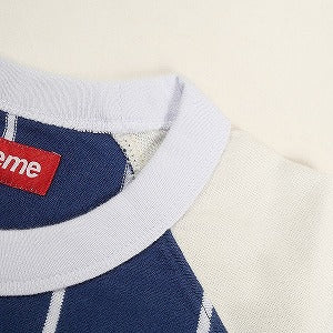 SUPREME シュプリーム 24AW Stripe Raglan L/S Top Navy ロンT 紺 Size 【L】 【新古品・未使用品】 20807577