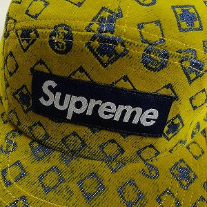 SUPREME シュプリーム 24AW Flocked Denim Camp Cap Yellow キャンプキャップ 黄 Size 【フリー】 【新古品・未使用品】 20807597