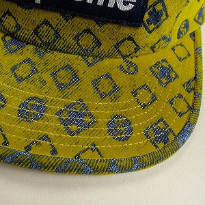 SUPREME シュプリーム 24AW Flocked Denim Camp Cap Yellow キャンプキャップ 黄 Size 【フリー】 【新古品・未使用品】 20807597