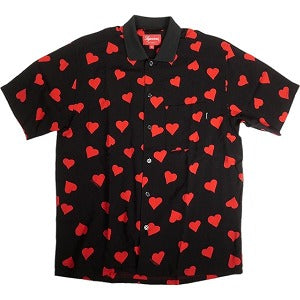 SUPREME シュプリーム 17SS Hearts Rayon Shirt Black 半袖シャツ 黒 Size 【S】 【中古品-良い】 20807619