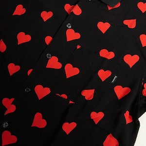 SUPREME シュプリーム 17SS Hearts Rayon Shirt Black 半袖シャツ 黒 Size 【S】 【中古品-良い】 20807619