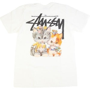 STUSSY ステューシー 23SS KITTENS TEE WHITE Tシャツ 白 Size 【L