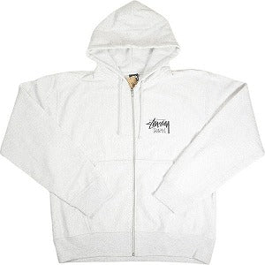 STUSSY ステューシー 24AW STOCK TAIWAN ZIP HOOD ASH HEATHER 台湾限定ジップパーカー 薄灰 Size 【L】 【新古品・未使用品】 20807634