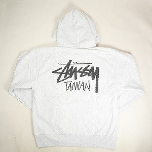 STUSSY ステューシー 24AW STOCK TAIWAN ZIP HOOD ASH HEATHER 台湾限定ジップパーカー 薄灰 Size 【L】 【新古品・未使用品】 20807634