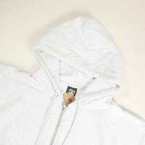 STUSSY ステューシー 24AW STOCK TAIWAN ZIP HOOD ASH HEATHER 台湾限定ジップパーカー 薄灰 Size 【L】 【新古品・未使用品】 20807634