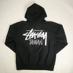 STUSSY ステューシー 24AW STOCK TAIWAN ZIP HOOD BLACK 台湾限定ジップパーカー 黒 Size 【XL】 【新古品・未使用品】 20807636