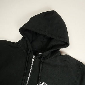 STUSSY ステューシー 24AW STOCK TAIWAN ZIP HOOD BLACK 台湾限定ジップパーカー 黒 Size 【XL】 【新古品・未使用品】 20807636