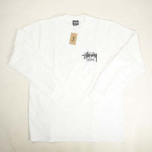 STUSSY ステューシー 24AW STOCK TAIWAN LS TEE WHITE 台湾限定ロンT 白 Size 【M】 【新古品・未使用品】 20807640