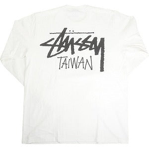 STUSSY ステューシー ロンT 白 STUSSY ステューシー アメリカ製 Tシャツ 長袖 ロンT バック