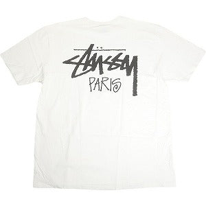 STUSSY ステューシー 24AW STOCK PARIS TEE WHITE パリ限定Tシャツ 白 Size 【L】 【新古品・未使用品】 20807646