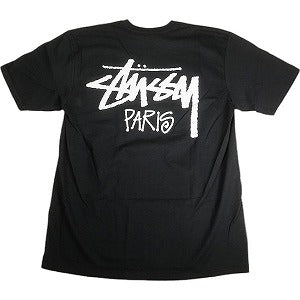 STUSSY ステューシー 24AW STOCK PARIS TEE BLACK パリ限定Tシャツ 黒 Size 【XL】 【新古品・未使用品】 20807651