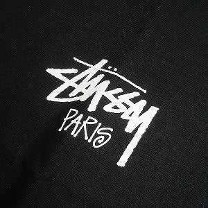 STUSSY ステューシー 24AW STOCK PARIS TEE BLACK パリ限定Tシャツ 黒 Size 【XL】 【新古品・未使用品】 20807651