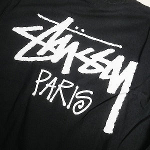 STUSSY ステューシー 24AW STOCK PARIS TEE BLACK パリ限定Tシャツ 黒 Size 【XL】 【新古品・未使用品】 20807651