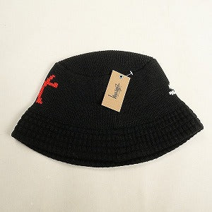 STUSSY ステューシー 24AW KNIT BUCKET HAT STUSSY SPORT BLACK ハット 黒 Size 【L/XL】 【新古品・未使用品】 20807670