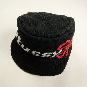 STUSSY ステューシー 24AW KNIT BUCKET HAT STUSSY SPORT BLACK ハット 黒 Size 【L/XL】 【新古品・未使用品】 20807670