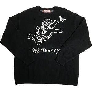 Girls Don't Cry ガールズドントクライ ISETAN SHINJUKU VERDY'S GIFT SHOP限定 GDC KNIT クルーネックニットセーター 黒 Size 【S】 【中古品-非常に良い】 20807675