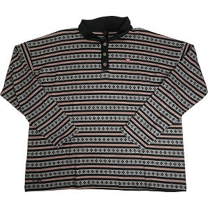 CHROME HEARTS クロム・ハーツ MATTY BOY PPO Y Not Stripe Cross Polo 長袖ポロシャツ 黒灰 Size 【L】 【新古品・未使用品】 20807808