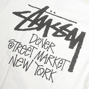 STUSSY ステューシー ×DOVER STREET MARKET 23AW STOCK DSM NEW YORK WHITE TEE Tシャツ 白 Size 【M】 【新古品・未使用品】 20807845