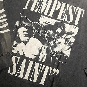 SAINT MICHAEL セント マイケル 24AW LS TEE/TEMPEST / BLACK ロンT 黒 Size 【L】 【新古品・未使用品】 20807867