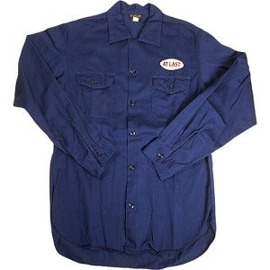 At Last ＆ Co アットラスト/BUTCHER PRODUCTS ブッチャープロダクツ AT LASTWORK SHIRT 長袖シャツ 紺 Size 【15】 【中古品-良い】 20807877