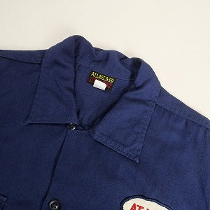 At Last ＆ Co アットラスト/BUTCHER PRODUCTS ブッチャープロダクツ AT LASTWORK SHIRT 長袖シャツ 紺 Size 【15】 【中古品-良い】 20807877