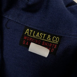 At Last ＆ Co アットラスト/BUTCHER PRODUCTS ブッチャープロダクツ AT LASTWORK SHIRT 長袖シャツ 紺 Size 【15】 【中古品-良い】 20807877