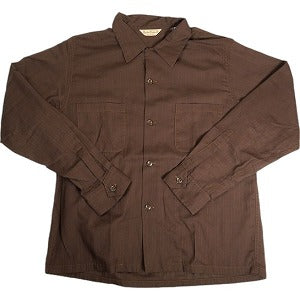 At Last ＆ Co アットラスト/BUTCHER PRODUCTS ブッチャープロダクツ AKIHA SHIRT 長袖シャツ 茶 Size 【15.5】 【中古品-非常に良い】 20807886