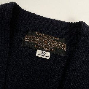 At Last ＆ Co アットラスト/BUTCHER PRODUCTS ブッチャープロダクツ BUTTON CARDIGAN WOOL NAVY カーディガン 紺 Size 【36】 【中古品-非常に良い】 20807996