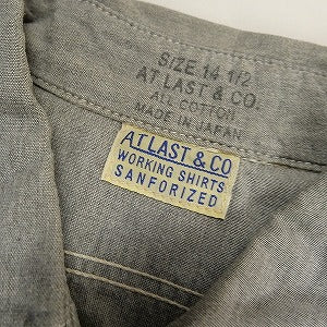 At Last ＆ Co アットラスト/BUTCHER PRODUCTS ブッチャープロダクツ WORK CHAMBRAY SHIRT 長袖シャツ 灰 Size 【14.5】 【中古品-良い】 20808010