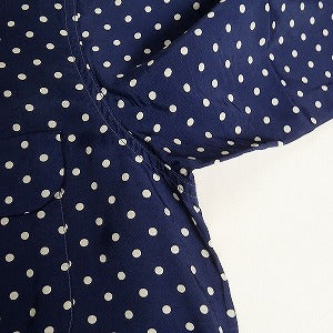 At Last ＆ Co アットラスト/BUTCHER PRODUCTS ブッチャープロダクツ DOT RAYON SHIRT NAVY 長袖シャツ 紺 Size 【XS】 【中古品-非常に良い】 20808013