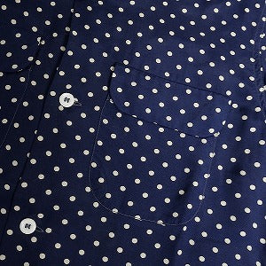 At Last ＆ Co アットラスト/BUTCHER PRODUCTS ブッチャープロダクツ DOT RAYON SHIRT NAVY 長袖シャツ 紺 Size 【XS】 【中古品-非常に良い】 20808013